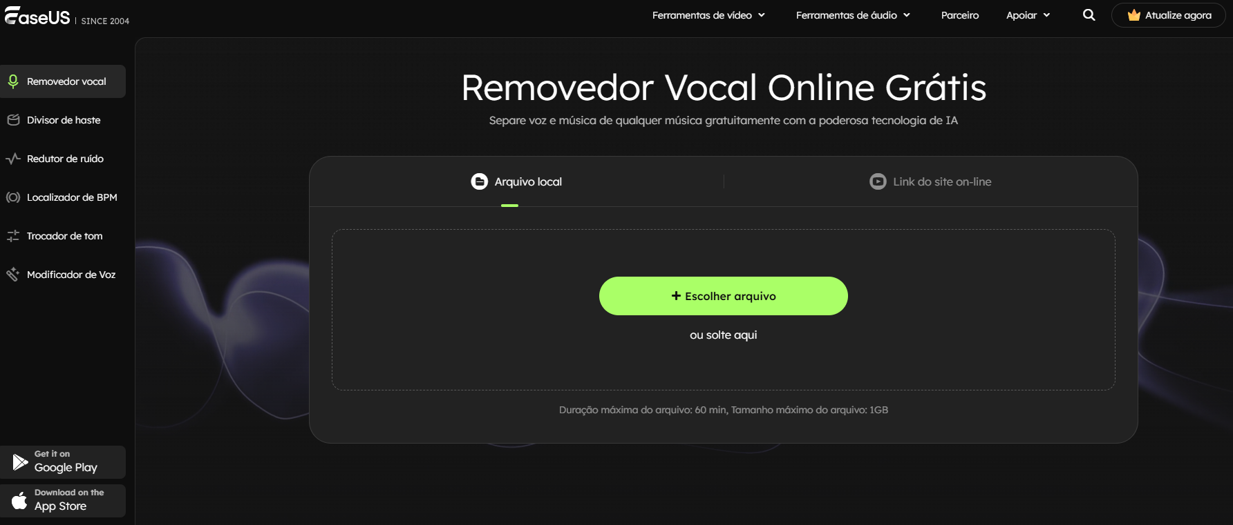 Removedor Vocal Online Grátis