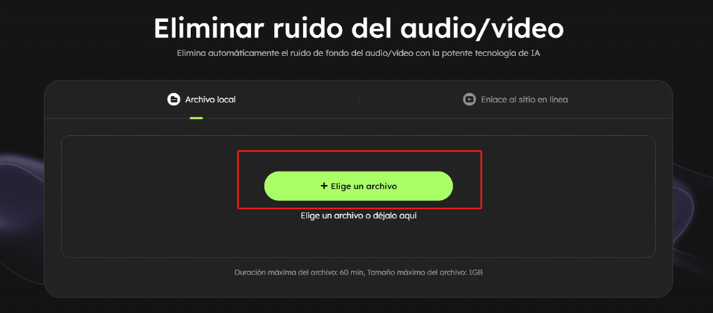 Elige un archivo