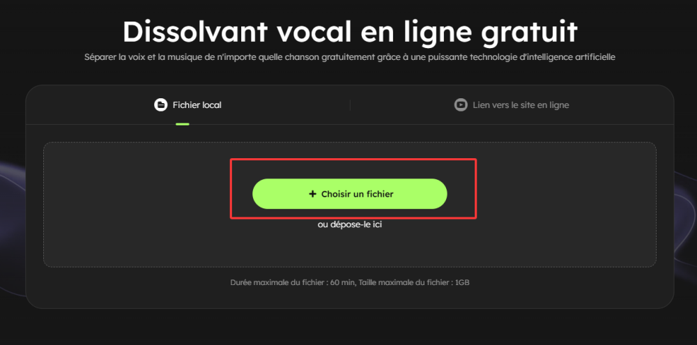 input file to vocal remover