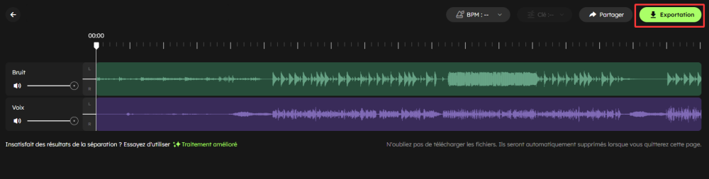 Download the final work with noise removed