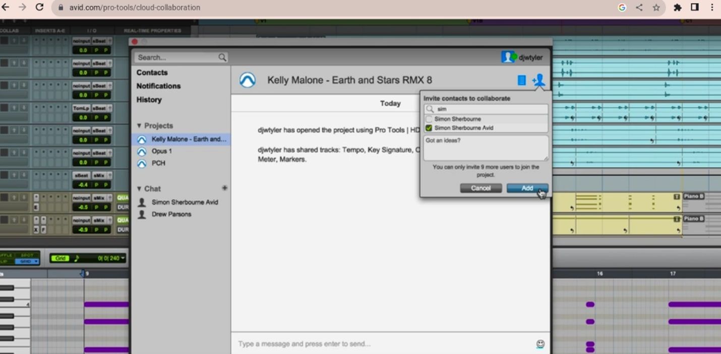 Mitwirkende hinzufügen Pro Tools Intro