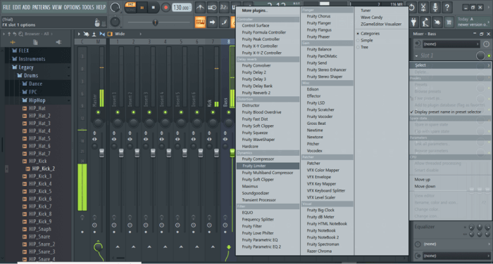 Add Fruity Limiter Plugin