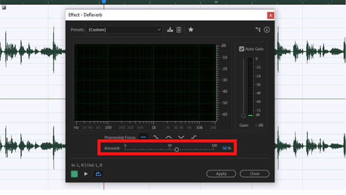Ajustez le curseur Quantité