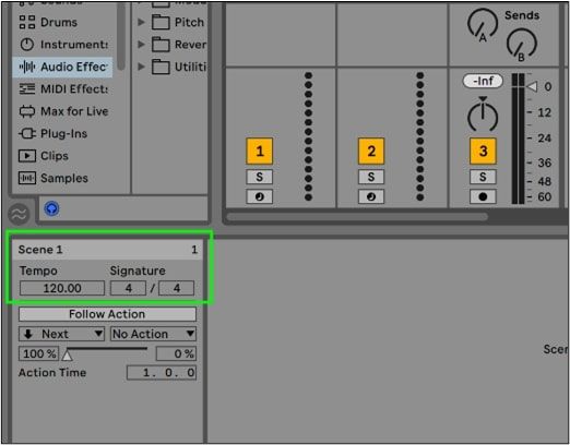 adjust bpm ableton live