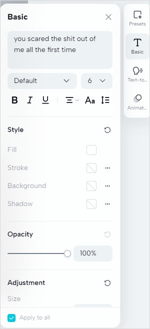  adjust the subtitles 