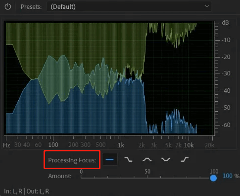 Adjust dereverb settings