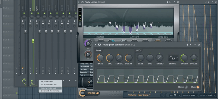 Adjust parameters Fruity Limiter