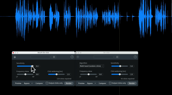 調整靈敏度 iZotope