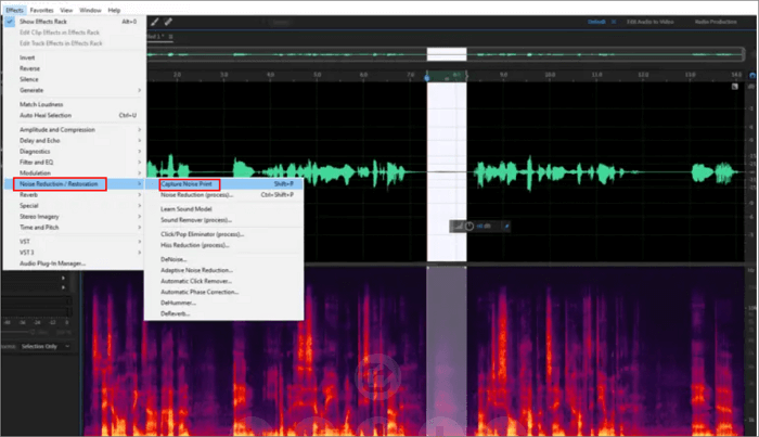 adobe audition capture breath noise