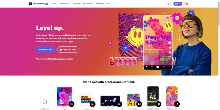 adobe express audio remover