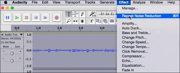 audacity repeat noise reduction