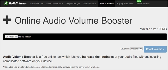 amplificateur de volume mp3 et trimmer audio