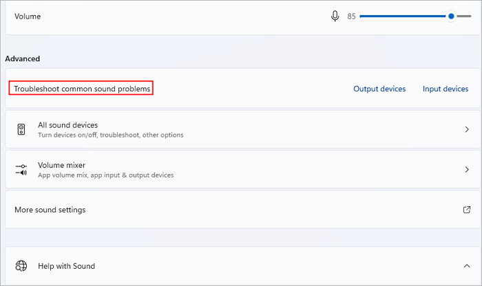 audio troubleshooter