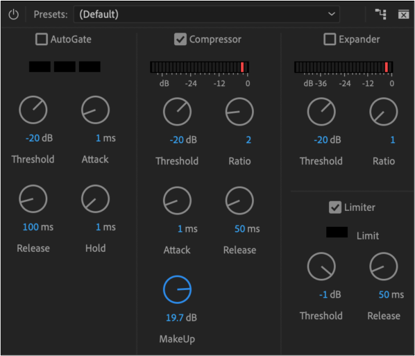  available effects for dynamics effect premiere pro