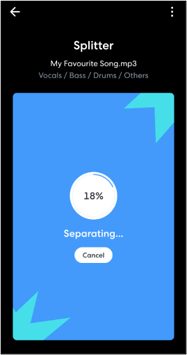 bandlab ai splitter procesamiento