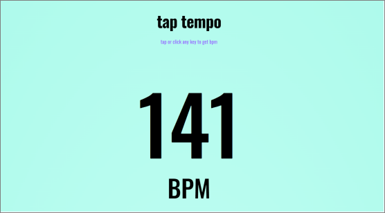 bpm counter tap tempo