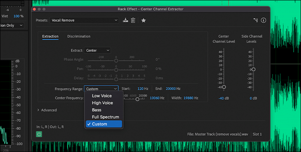 Center Channel Level