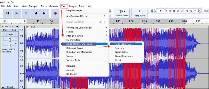 Wählen Sie Click Removal