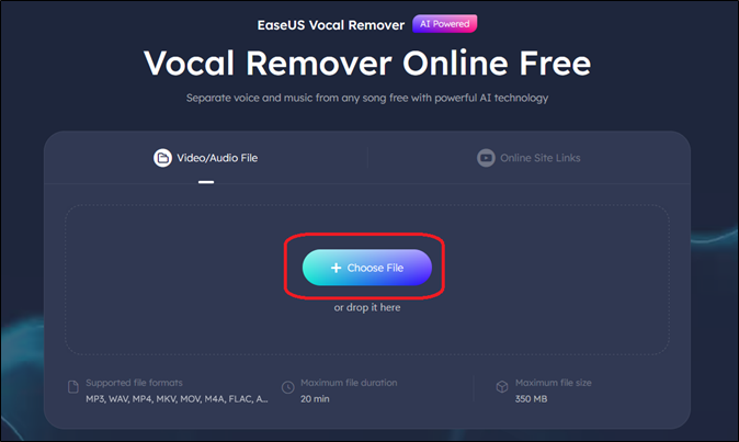 選擇檔案選項。
