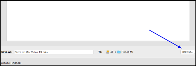 Pfad für Ausgang Handbremse wählen