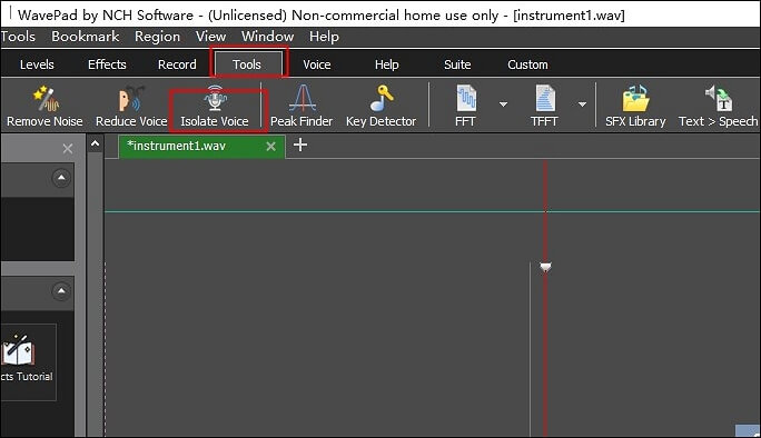 choose tools and isolate voice