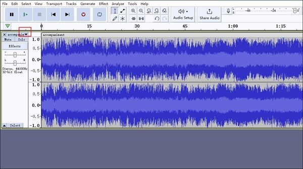 按一下向下箭頭查看選項