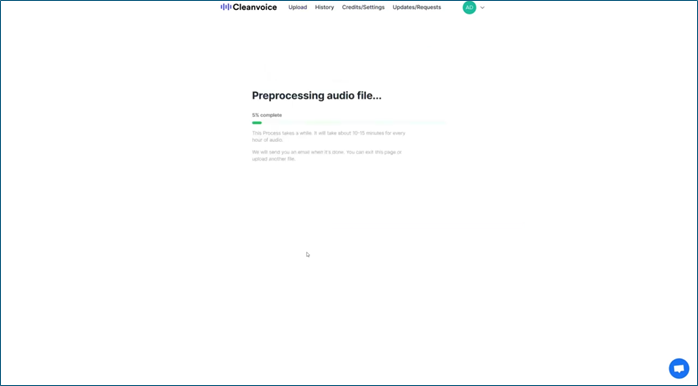 Cleanvoice Ai 處理文件