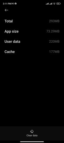 Click on Clear Cache