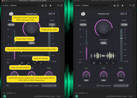 Interface utilisateur Crumplepop