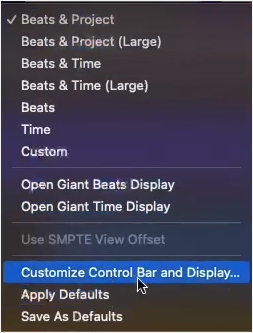 自訂控制欄和顯示