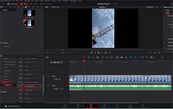 davinci resolve access noise reduction