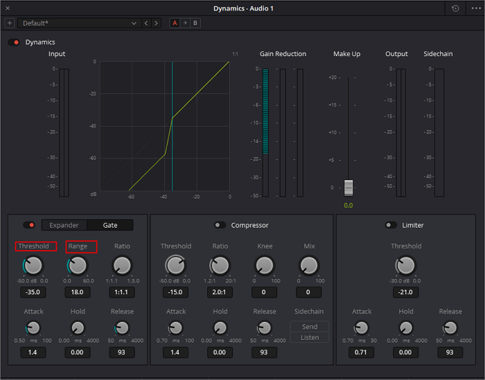 davinci resolve gate