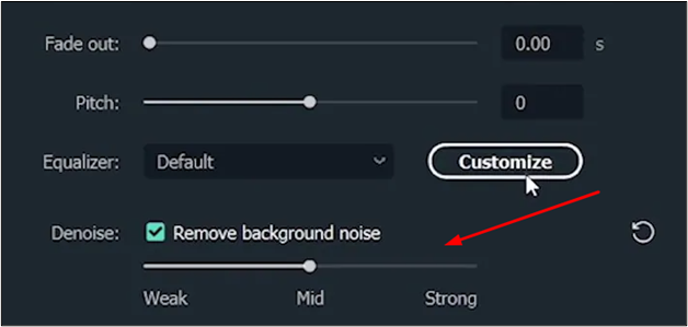 denoise setting in premiere pro