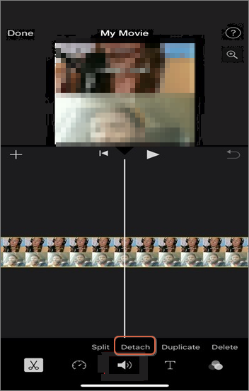 detach background noise imovie iphone