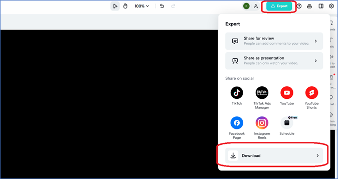 從清單中下載按鈕