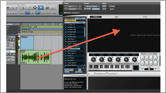 Ziehen und Ablegen von Songs Pro Tools Intro