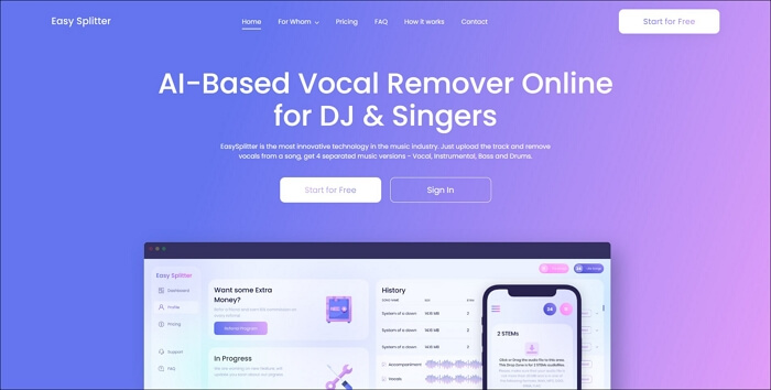 easy splitter vocal remover