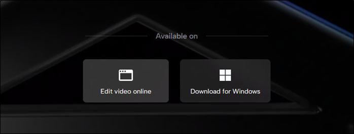 線上編輯影片選項