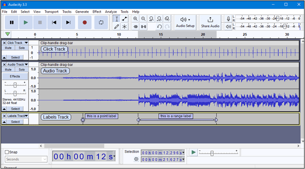 editing options audacity