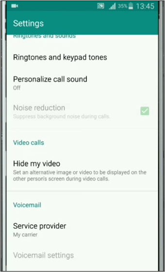 Activar Reducción de ruido Android