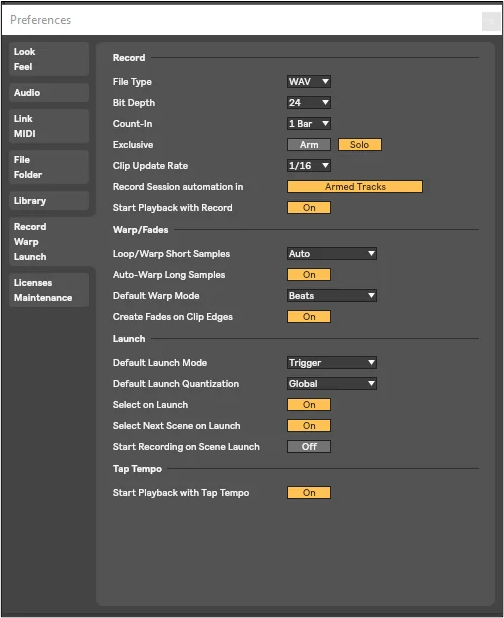 Aktivieren der Wiedergabe mit Aufnahme