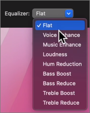 Equalizer presets