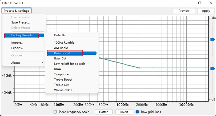 Apply the Equalization filter