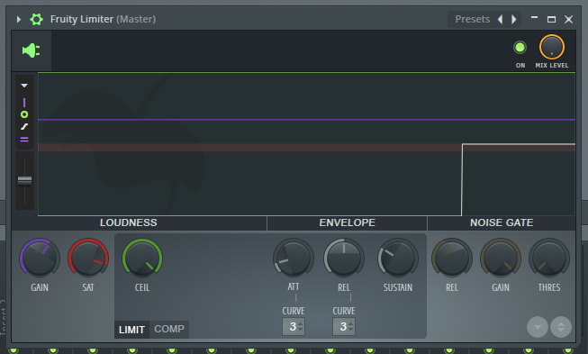Fruity Limiter Noise Gate