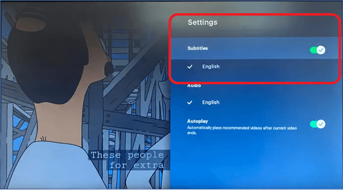 get subtitles on hulu