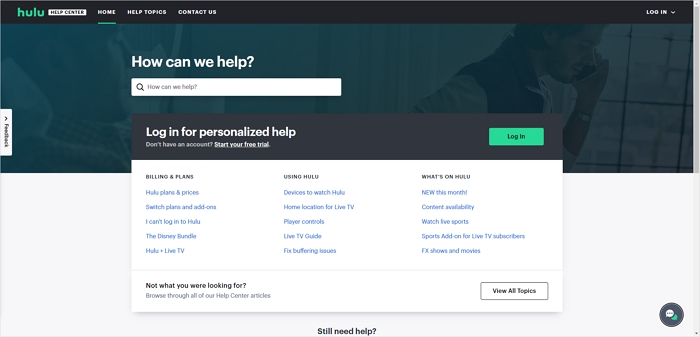 Contact Hulu Support