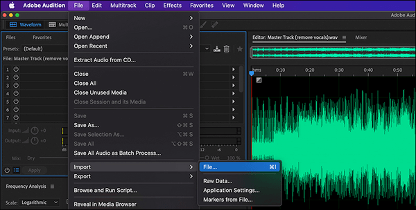  import your audio and media files