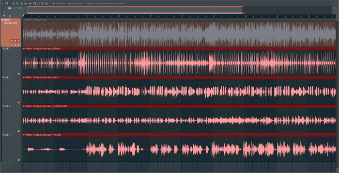 isolated tracks fl studio