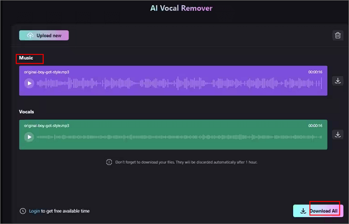 media download instrumental track