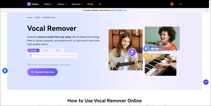 media io vocal remover
